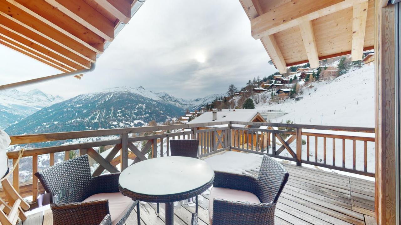 Etoiles des Neiges LUXE&JACUZZI chalet 12 pers Hérémence Exterior foto
